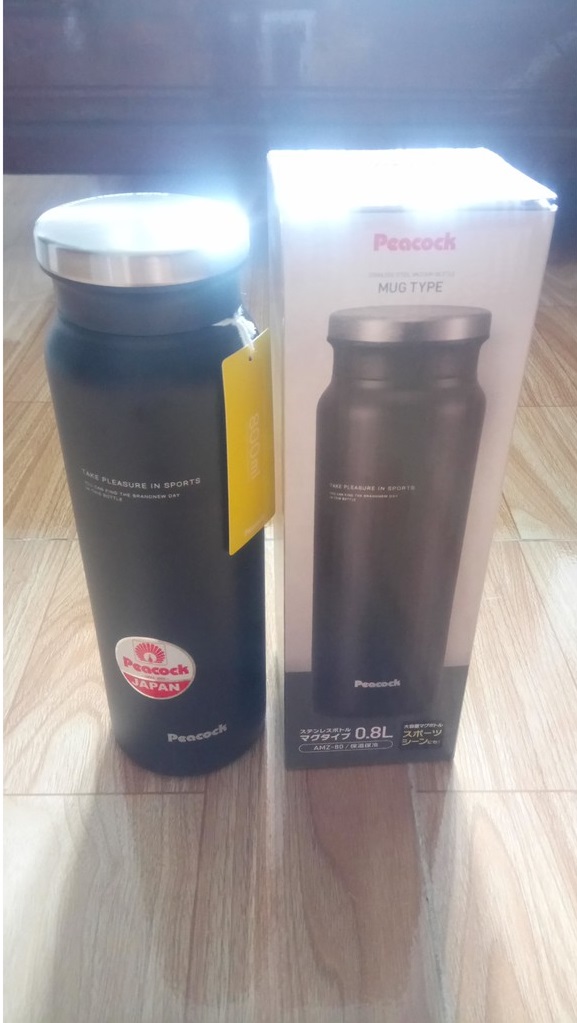 Bình Giữ Nhiệt Nhật Bản 0.8L - PEACOCK AMZ 80