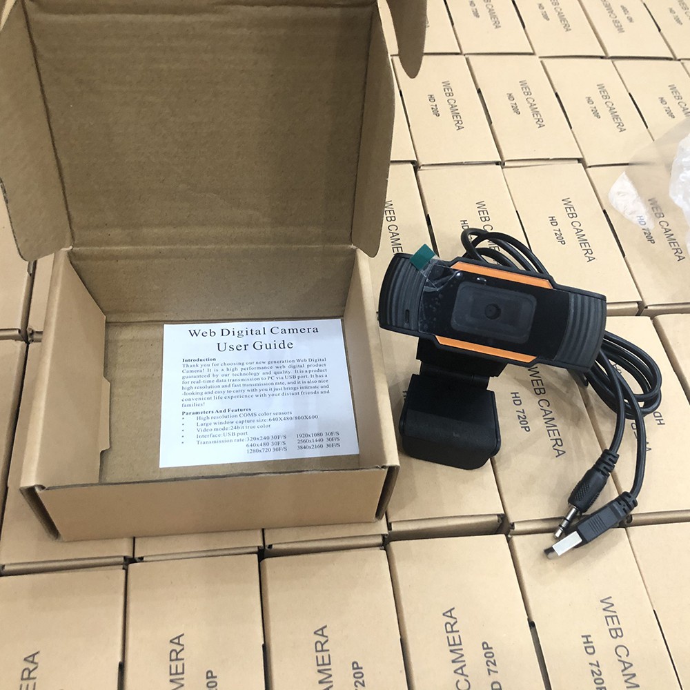 (BH12T) Webcam Có Mic - Webcam Máy Tính 720P Dùng Cho PC , Laptop - Bảo Hành 12 Tháng