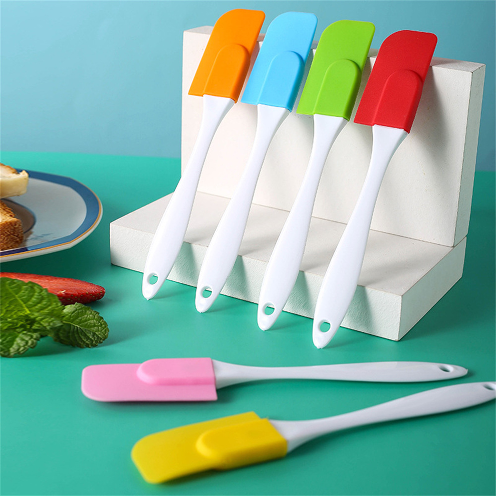 costel Cake baking tool with extended handle, silicone cake split type small shovel, cream scraper, cake rubber scraper