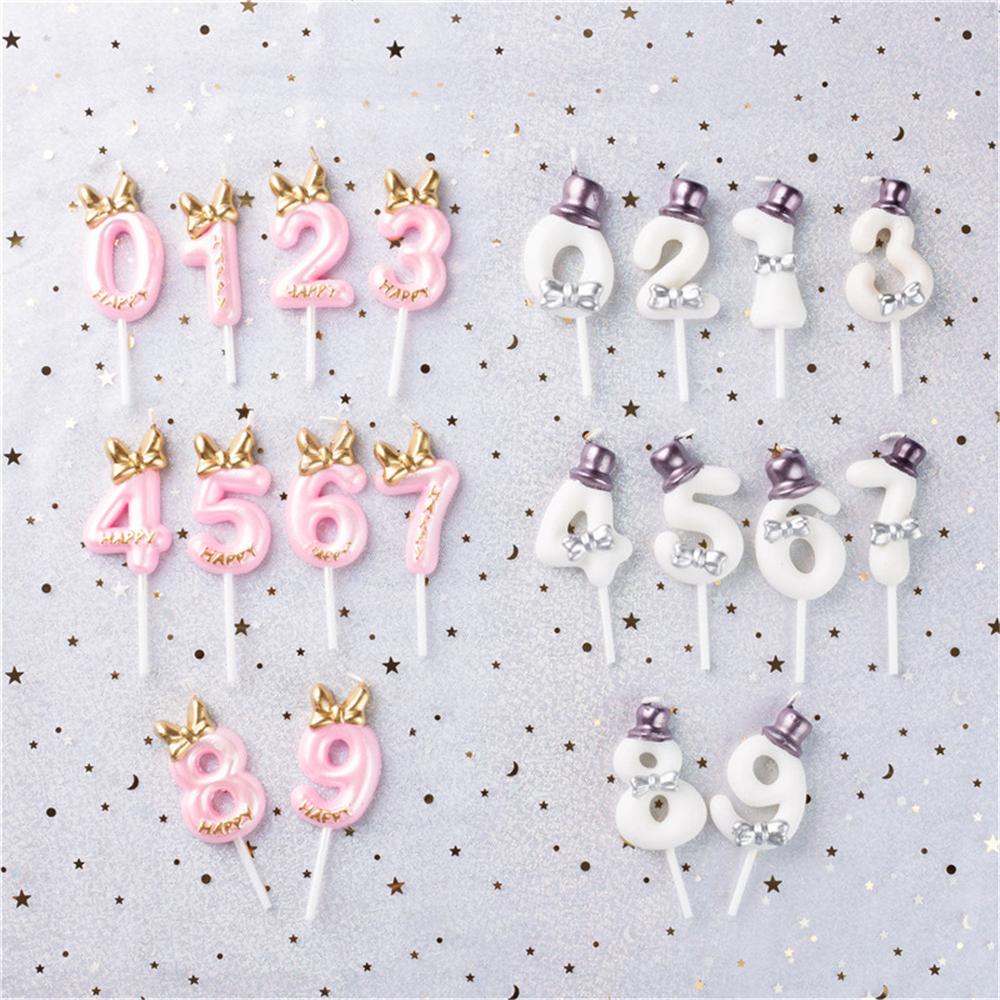 Boys Girls Age Digital Topper Cupcake Baking Wedding Number Cake Candle