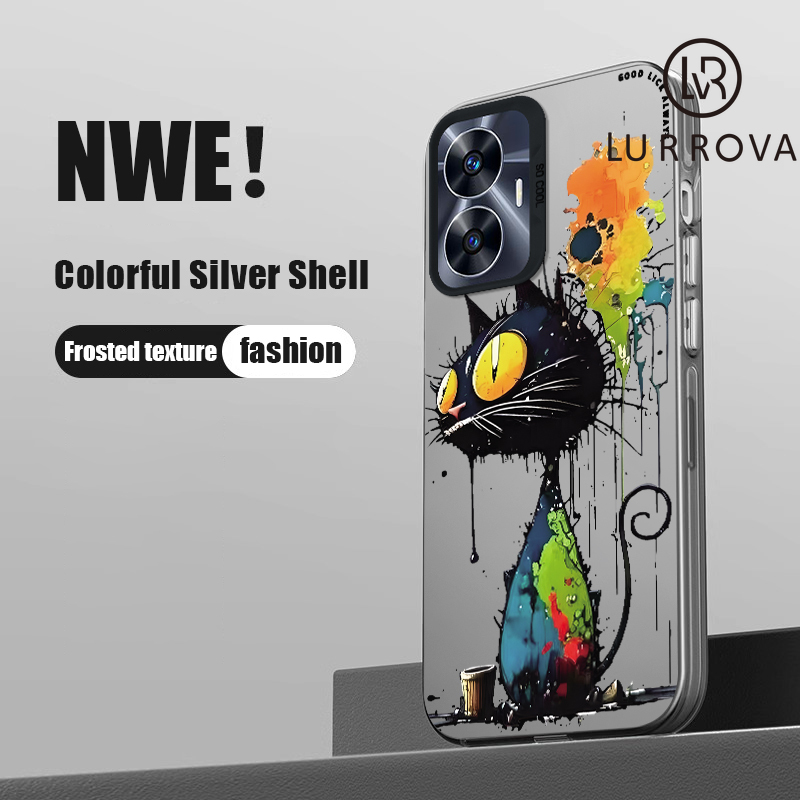 Case RealmeC55 NarzoN55 Graffiti Monkey Graffiti Doraemon Graffiti Panda Graffiti Astronaut Graffiti Black Cat Colorful cartoon mobile phone case