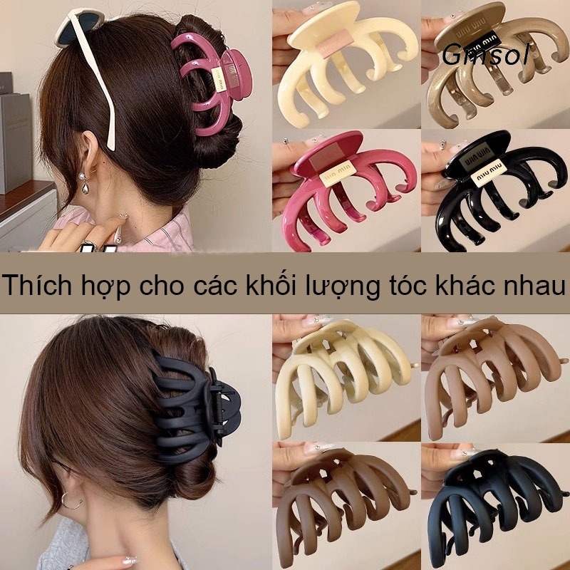 Mới Kẹp Tóc Nhiều Răng Cá Mập Lớn Thời Trang Cho Nữ