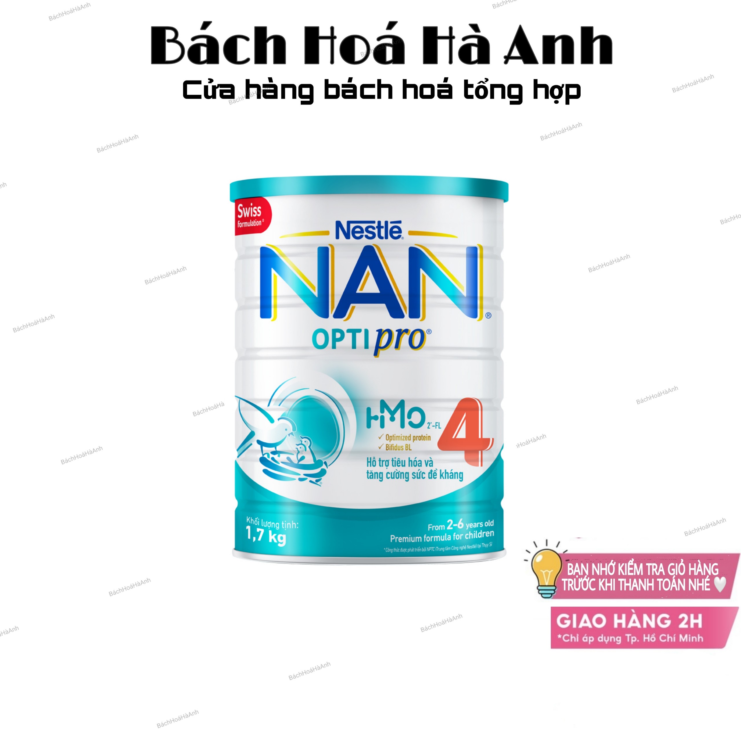 Sữa bột Nan Optipro 4 1.7kg/lon