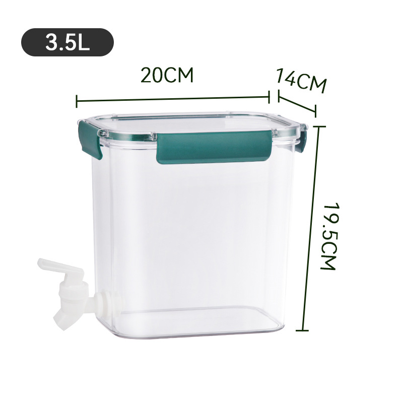 YONUO 3.5L ice water bottle with faucet, refrigerator, fruit tea pot, summer household lemon water bottle, water bottle, cold foam bottle, cold water bottle