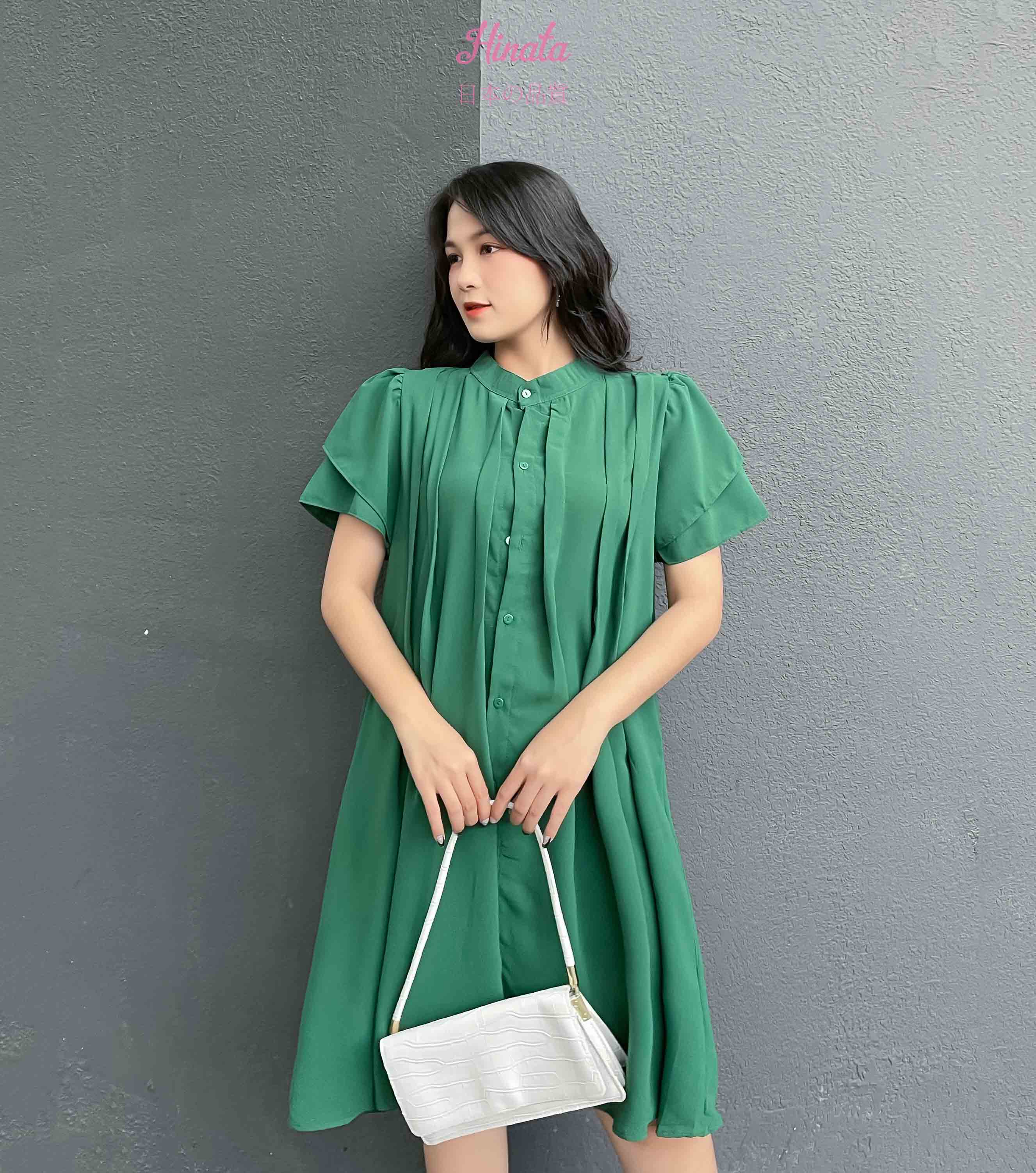 Đầm bầu dập ly Hinata DB035