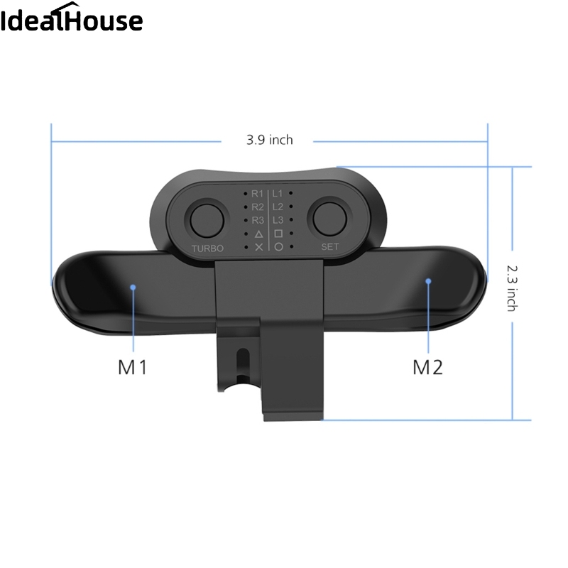 IDealHouse new Extended Gamepad Back Button Attachment Gamepad Back Button Compatible For Ps4 Game Controller Accessories【cod】