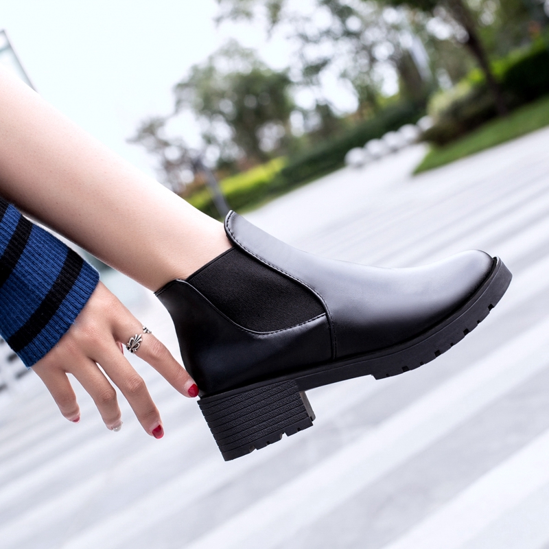 Giày bốt da cao cổ thời trang cho nữ