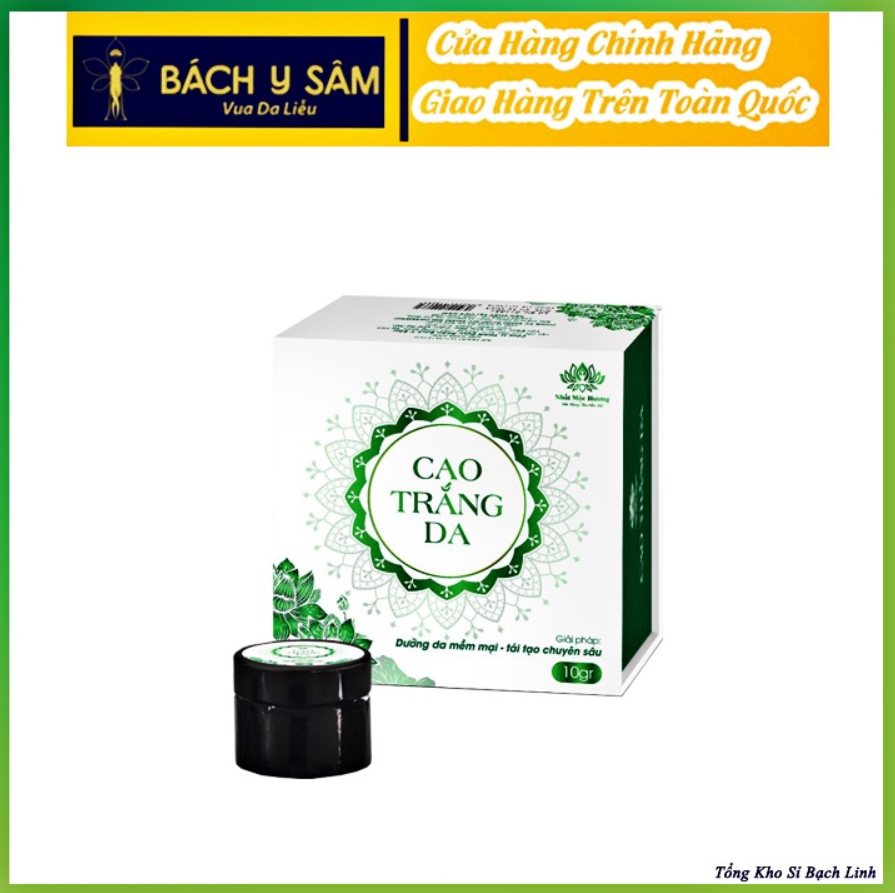 Cao Trắng Bách Y Sâm TRẮNG DA TỨC THÌ lọ 10gr (Cao Trắng Da Bạch Linh Mẫu Mới)