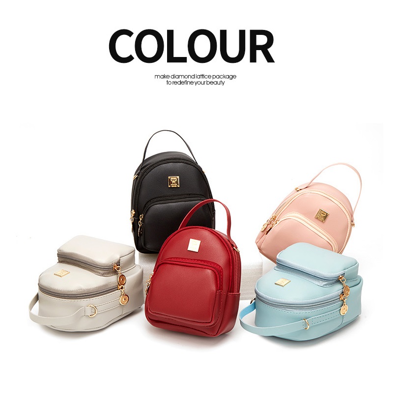 [HCM]Balo Mini Nhỏ Xinh Da Trơn