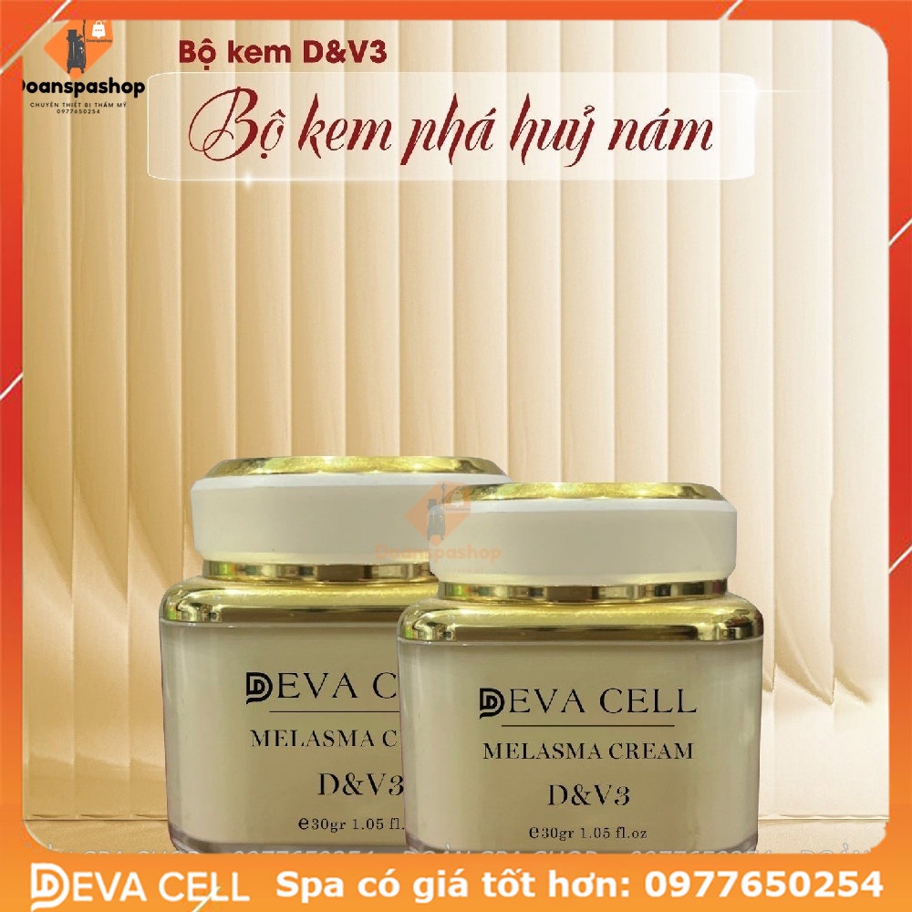 Bộ Kem Phá Hủy Nám D&V3 Deva Cell