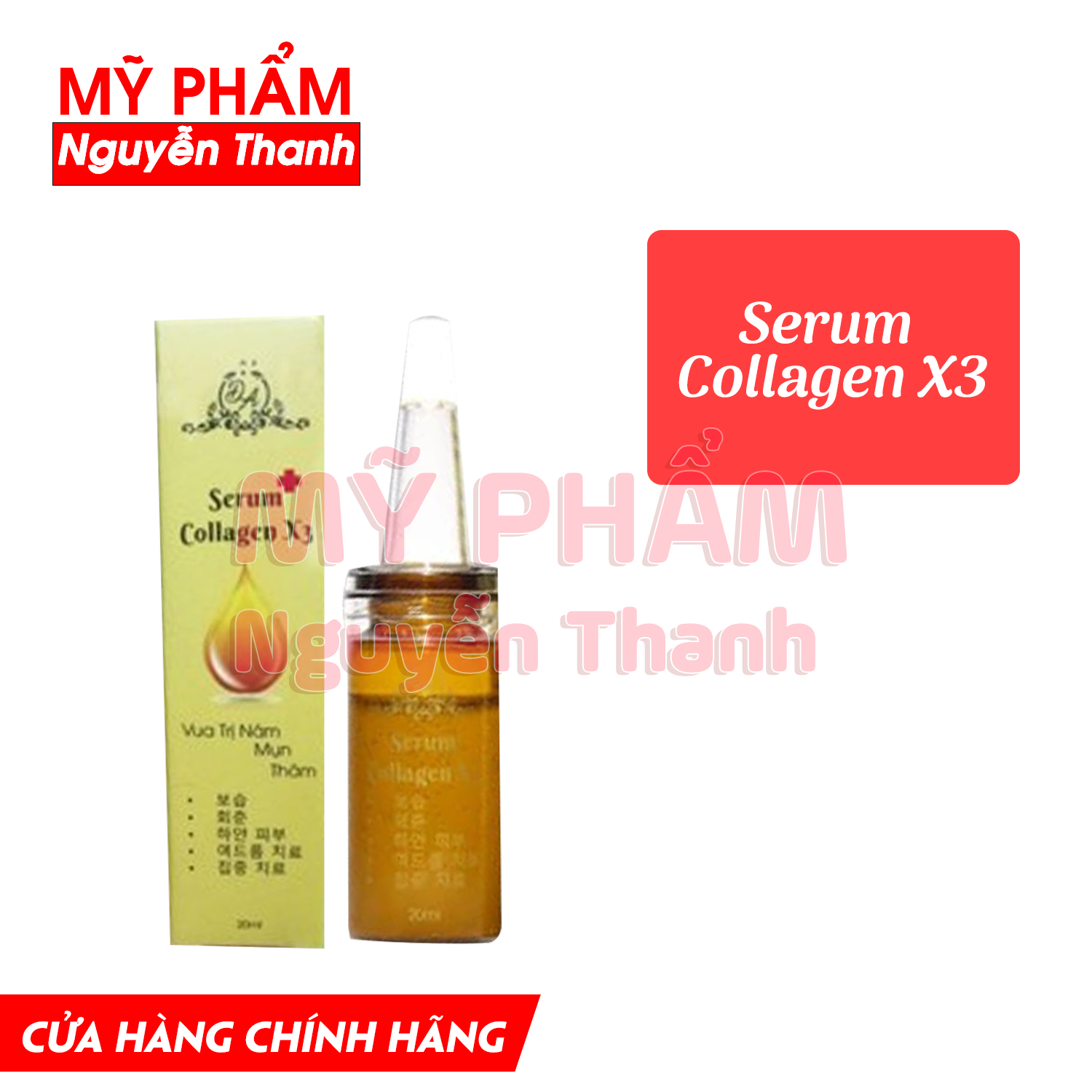 [HCM] Serum collagen x3 giảm nám, mụn thâm 20ml