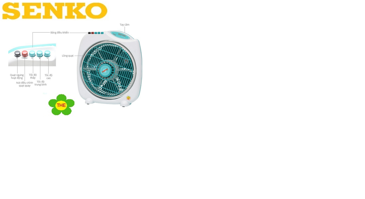Quạt hộp Senko BD8860 (Xanh)