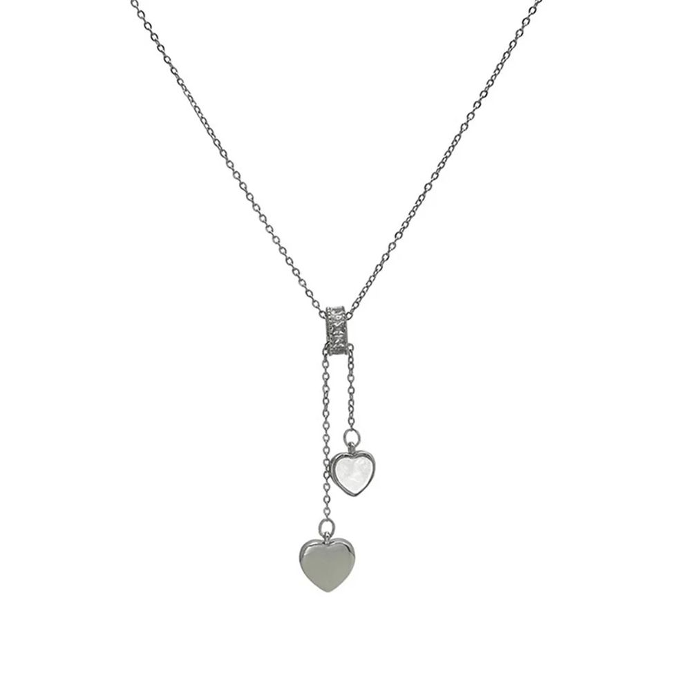 EIJINGY Elegant Temperament Zircon Love Heart Crystal Round Choker Korean Style Necklace Women Necklace Fashion Jewelry