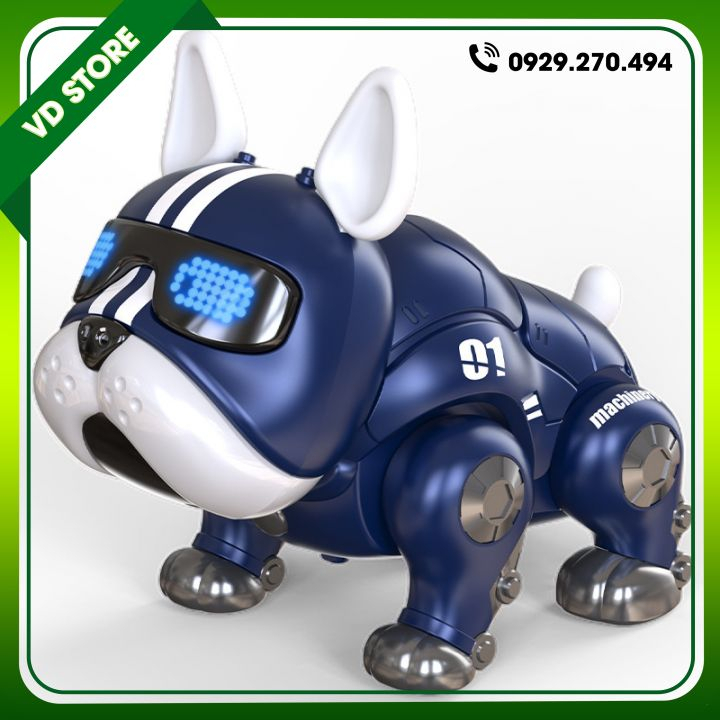 Đồ chơi chú chó robot biết đi biết nhảy múa có đèn nhạc vui nhộn cho bé