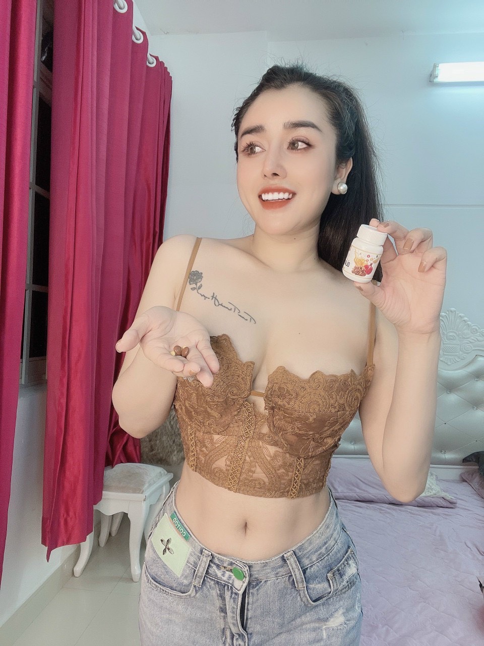 Viên Xổ Mỡ Vành Ruột Linh Chi Đỏ