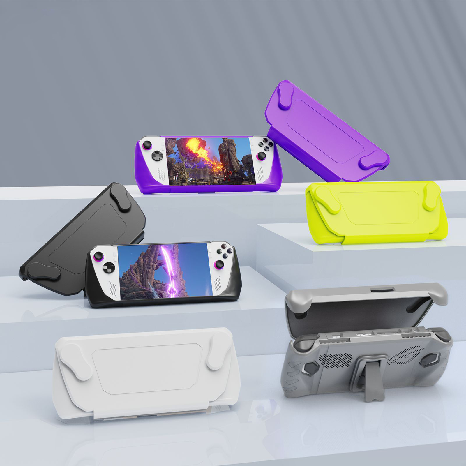 For ROG ALLY Consoles Protective Case Shockproof Protector Cover for ROG ALLY With Stand Base Protective Case Accessories