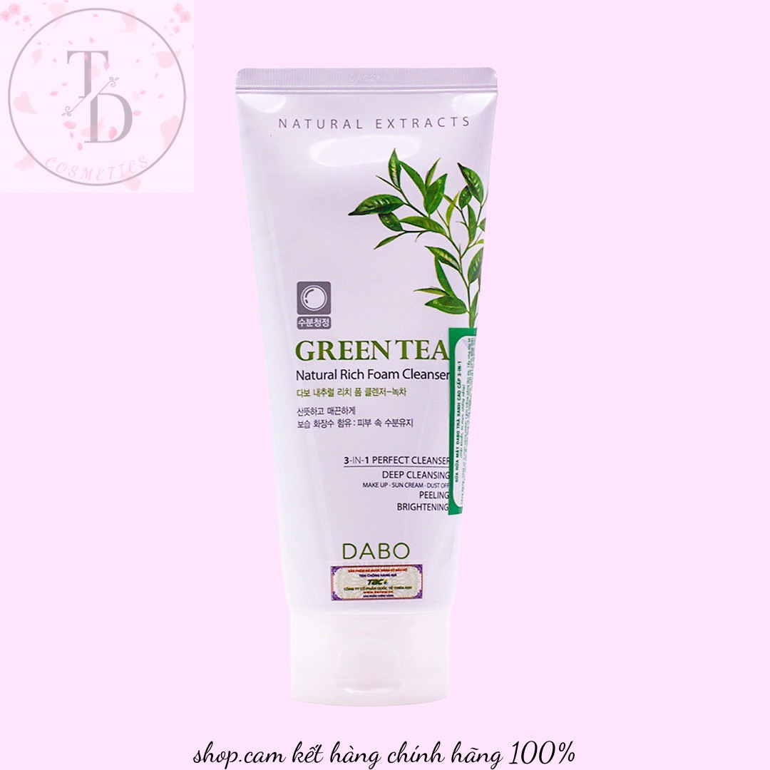 Sữa rửa mặt trắng da dabo collagen foam cleanser 180ml cao cấp hàn quốc