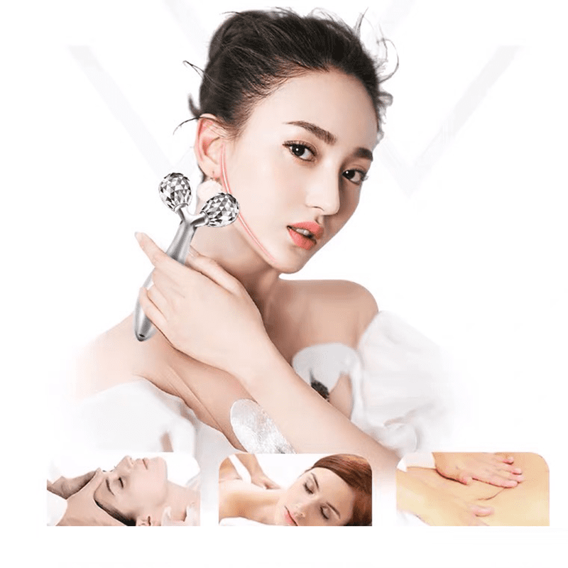 Cây Lăn Mặt Matxa 3D, Dụng Cụ Massage Mặt Cao Cấp