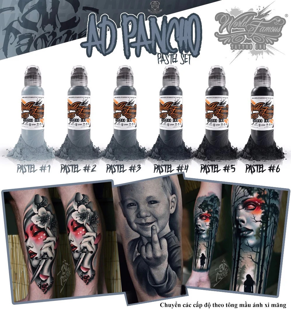 A.D. PANCHO PASTEL GREY SET 6 CHAI 1oz
