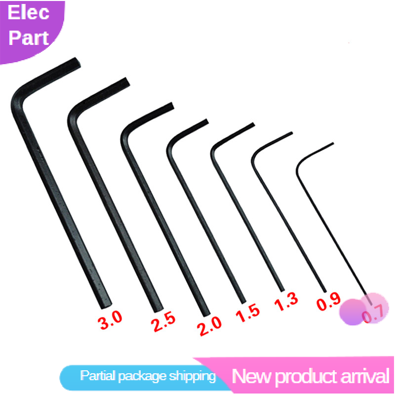 Bộ chìa khóa Allen lục giác Mini 0.7mm-3mm 7 cái/lốc Bộ dụng cụ cờ lê tuốc nơ vít