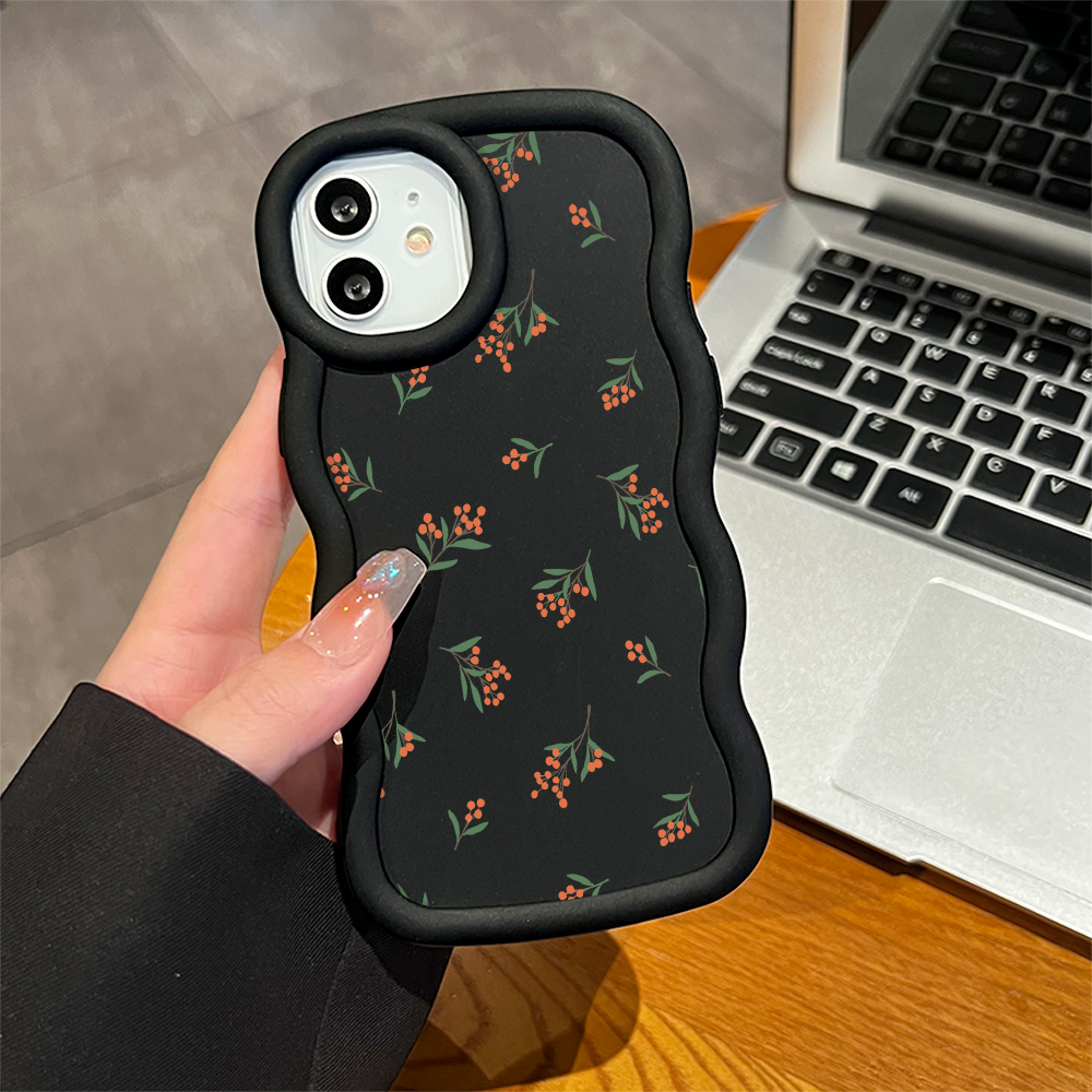 AMORVOR for OPPO A31 2020 Back Cover Full Screen Fruit Pattern Luxury Phone Case Macaron Wave Soft Silicone Mobile Cover. 