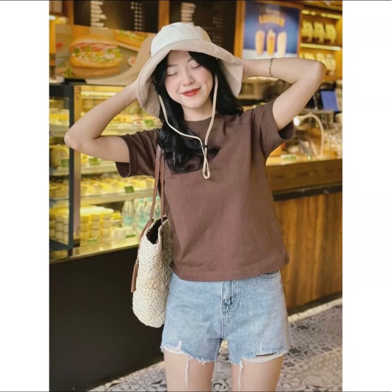 Áo thun Babytee Trơn Cá Tính [FREESHIP]Áo Thun Nữ Babytee cotton co dãn