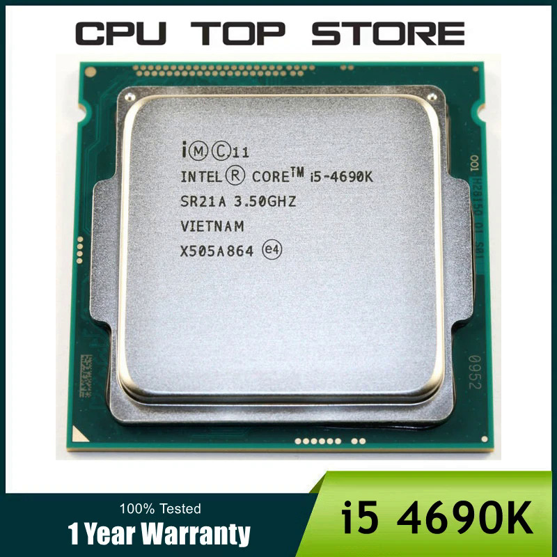 Sử dụng in core i5 4690k 3.5ghz 6mb ổ cắm lga 1150 quad-core cpu bộ vi xử lý i5-4690k sr21a