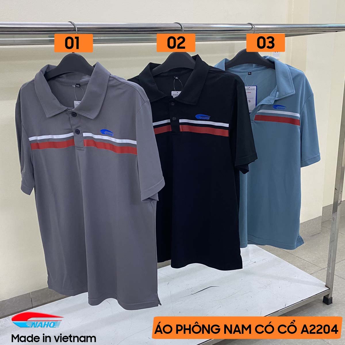 Áo Phông Có Cổ Nam