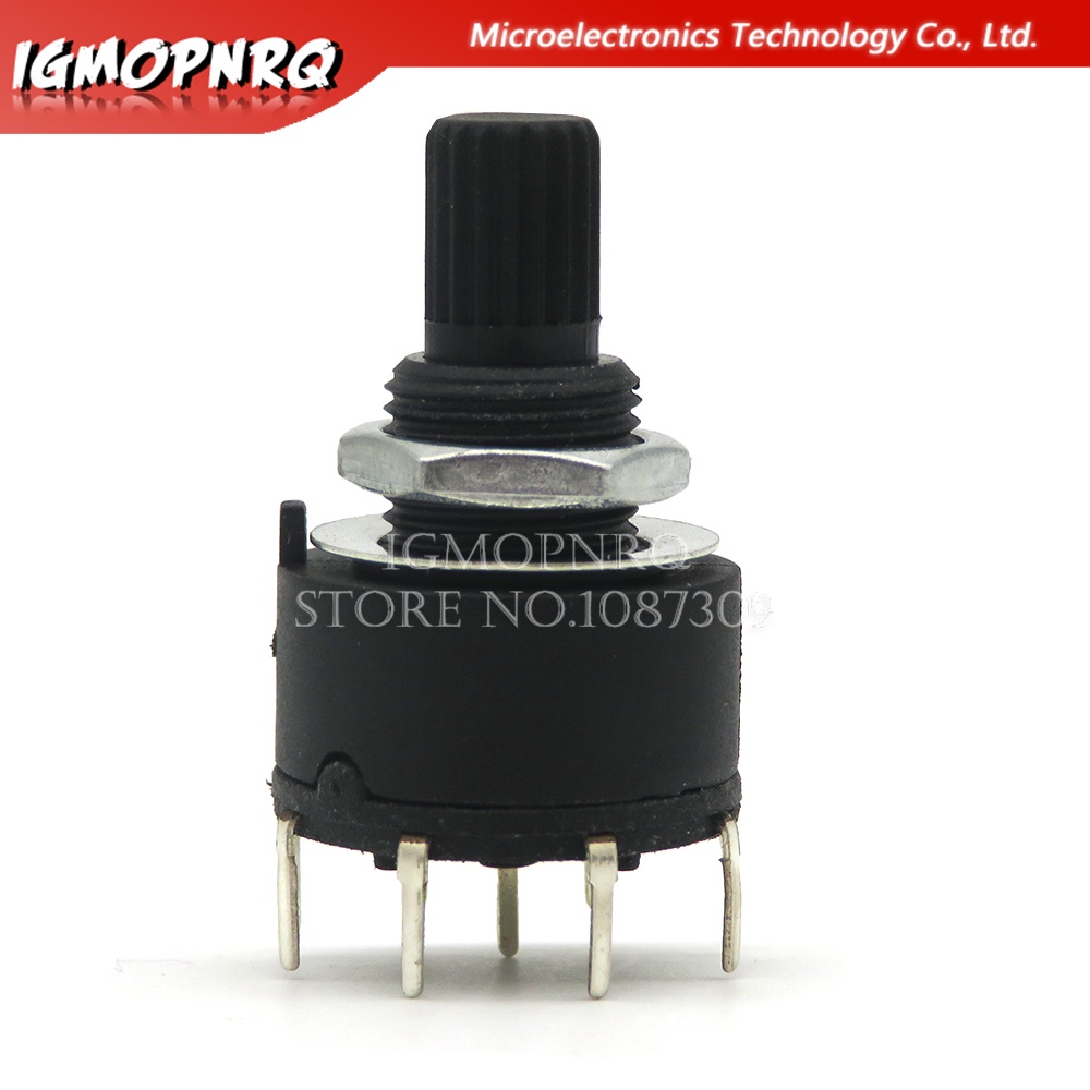 RS16 RS26 Selectable Band Rotary Channel Selector Switch Single Deck Rotary Switch Band Selector 1P12T 2P6T 3P4T 4P3T integrated circuit