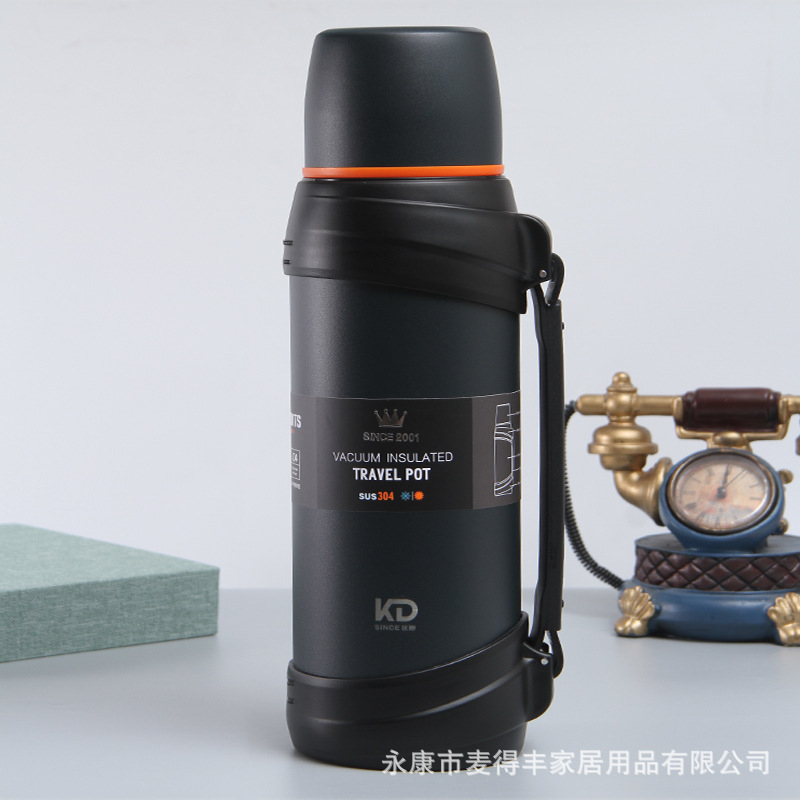 Bình giữ nhiệt cao cấp kd-938 inox 304 có dây xách dung tích 2000ml-2500ml