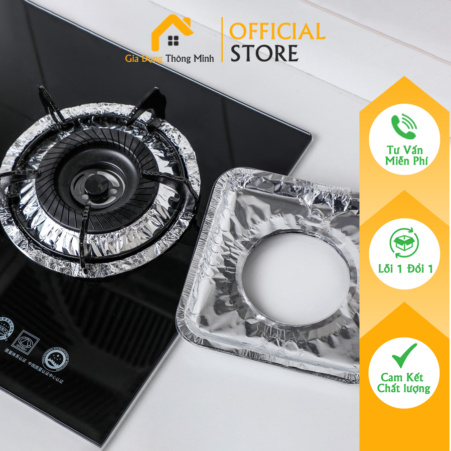 Miếng Bạc Lót Bếp Ga Chống Dầu Mỡ Nhà Bếp ( Set 10 )