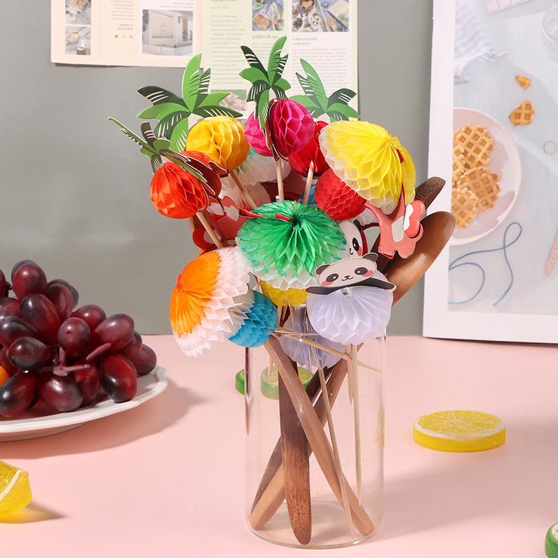 50Pcs%20Various%20Ornament%20Paper%20Umbrella%20Cocktail%20Parasols%20Drink%20Fruit%20Cake%20Topper%20Encounter%20-%20Image%202