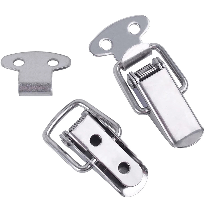 Stainless Steel Toggle Box Lock Cap Lock Hardware Buckle Spring Loaded Latch. 