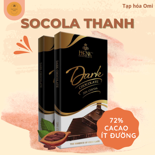 Socola đen 72% cacao thanh 50g || 100g