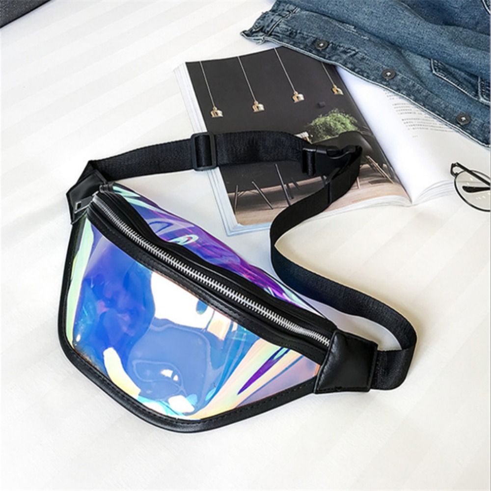 ZHONGXIAYE Portable Casual Women Bumbag Pvc Fishing Waist Packs Transparent Waist Bag Cycling Bag Shoulder Backpack Men Bag Fanny Pack Woman Waist Packss