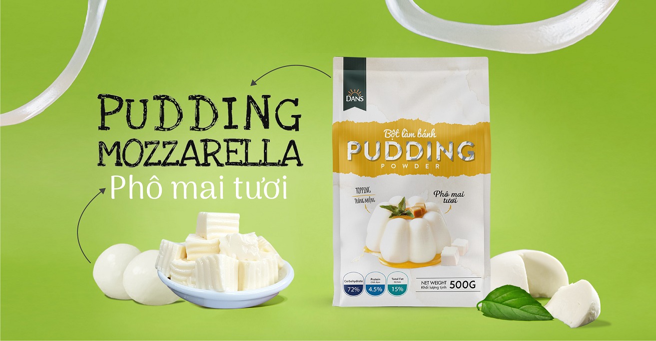 Bột pudding Dans gói 500g