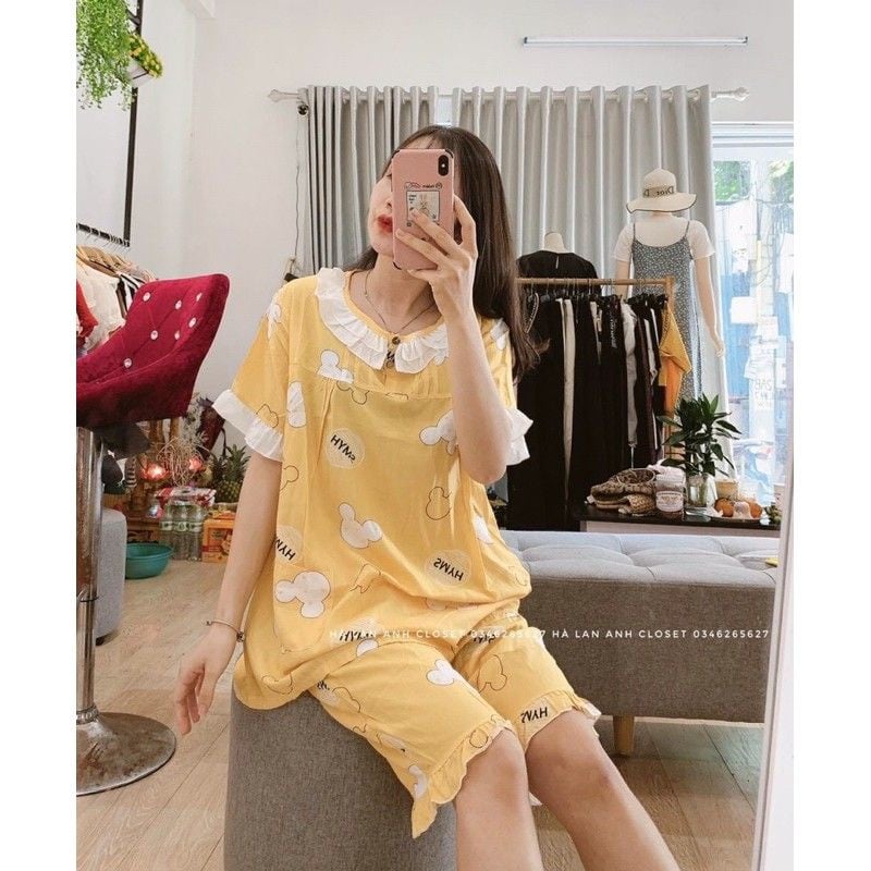 Bộ Đồ Bầu Lửng Lanh Lụa Siêu Mát