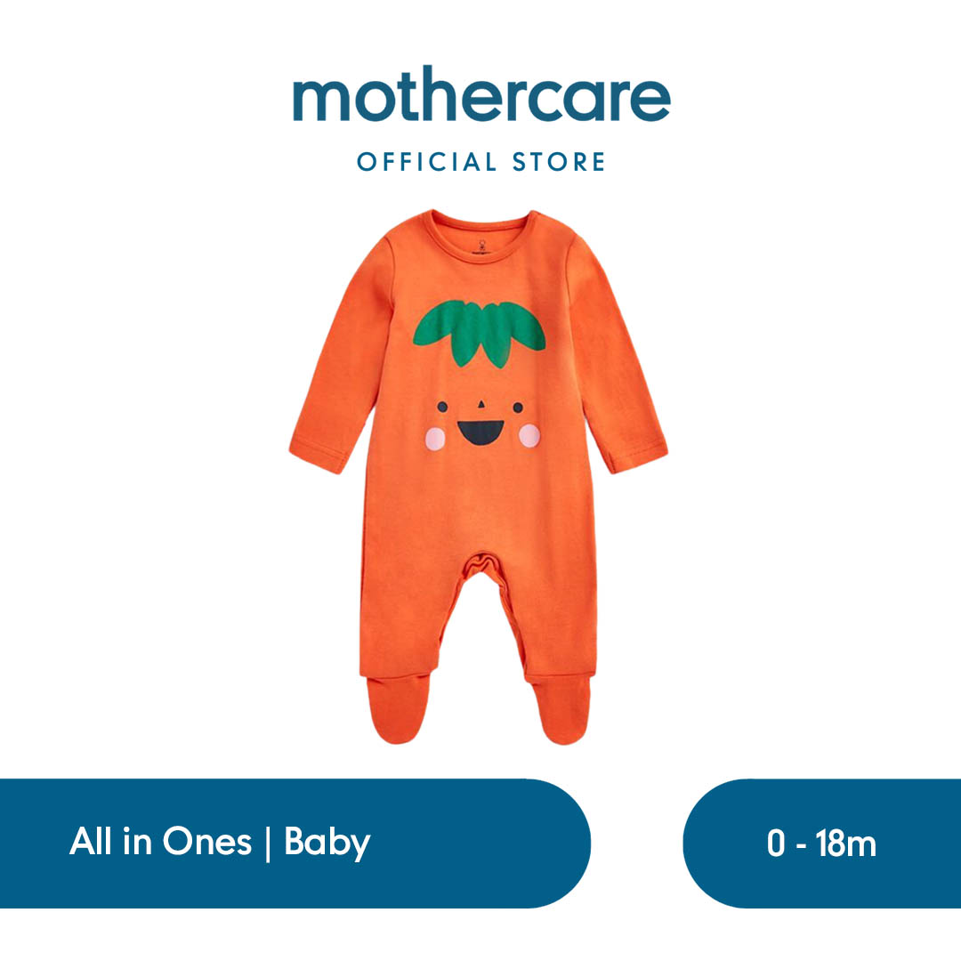 Mothercare Halloween Pumpkin All In One Set Terusan Bayi Unisex