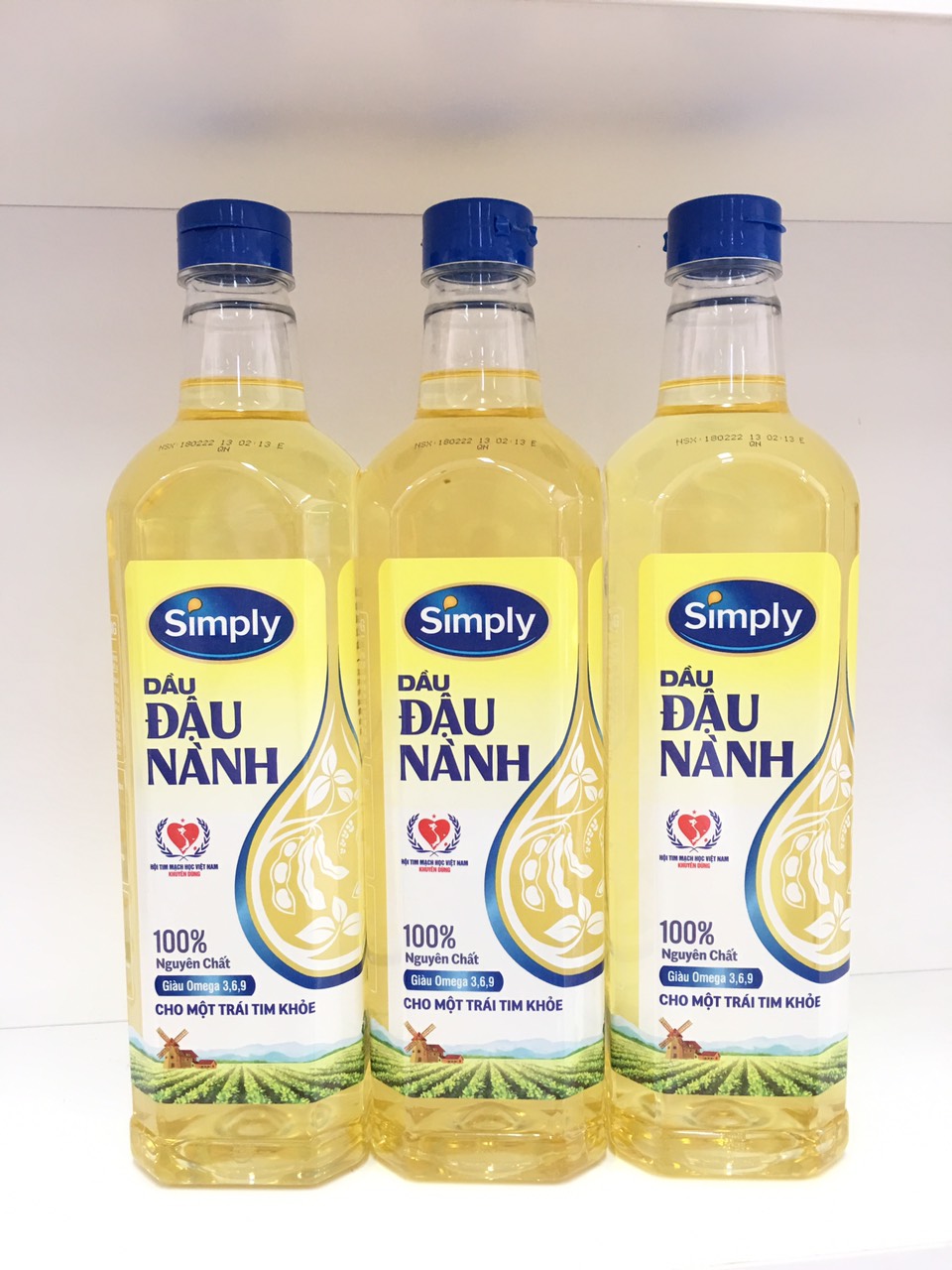 Dầu ăn Simly Đậu Nành - chai 1 lít