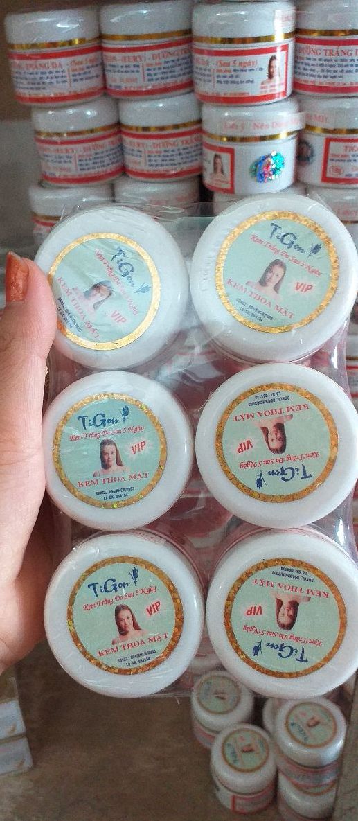 Tigon Facial Whitening Cream Light Blue