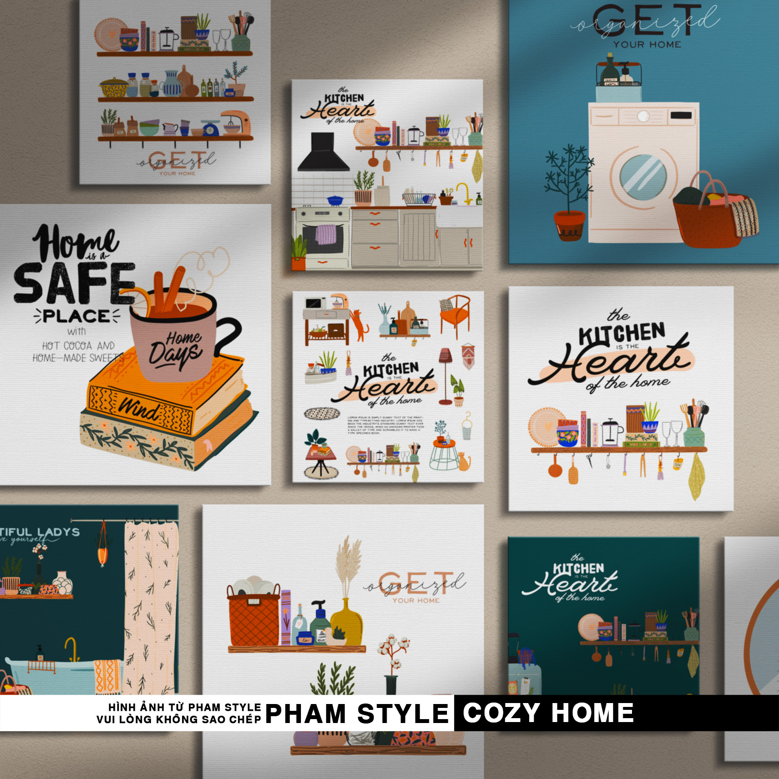 Tranh Canvas Treo Tường COZY HOME (No41-60)