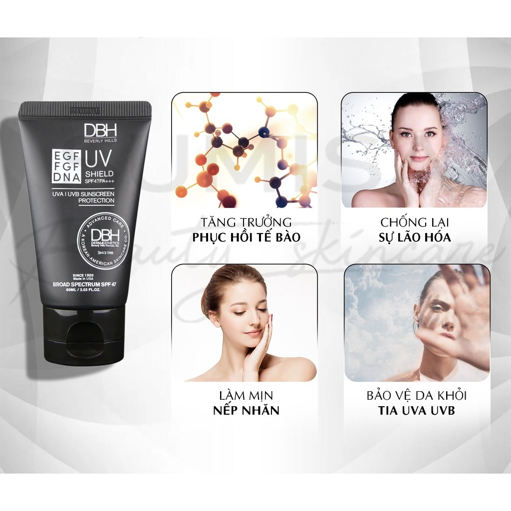 Kem chống nắng DBH 60ml Sunscreen Protection UV Shield SPF47 PA +++