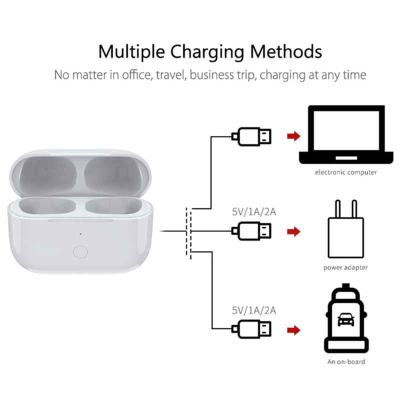 For AirPod Pro Replacement Wireless Charging Case Earphone 660 MAh Charger Case Support Wireless Charging