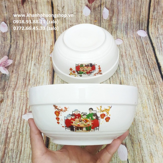 Bộ 04 tô sứ - bộ tô sứ trắng