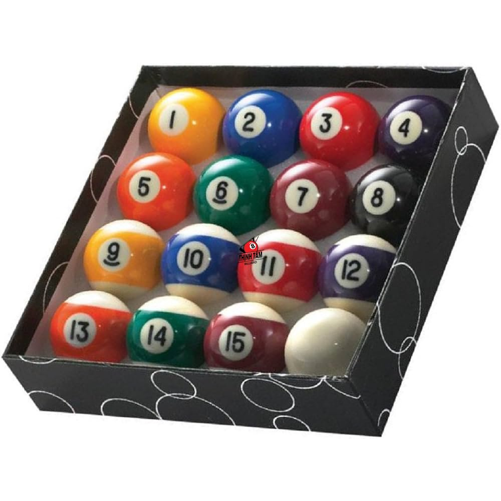 [Thịnh Tâm] Bộ 16 Bóng Bida Lỗ Bình Dân - Bộ Bóng Bi-A Pool [ Bộ Bóng Bida Lỗ Hộp Đen ]