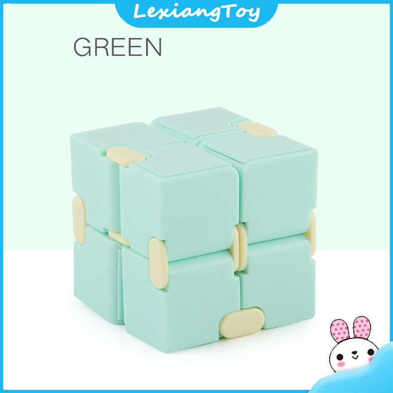 Lexiang Toy 2x2 Magic Cube Pocket Flip Infinite Speed Cube Decompression Educational Toys For Children Birthday Gifts