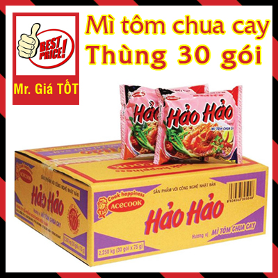 Mì Hảo Hảo vị tôm chua cay - Thùng 30 gói 75g thumbnail