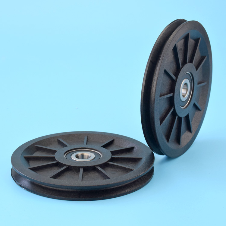 10*100*11mm 10cm Wire Rope Wheel Crossing Wheel Nylon Hanging Wheel ...