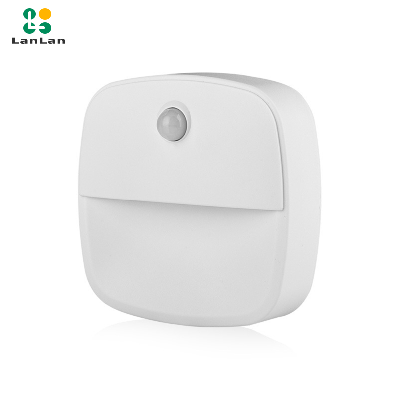Lanlan Led Smart Night Light Wall Lamp Energy Saving Pir Motion Sensor Kitchen Cabinet Light Bedroom Bedside Lamp