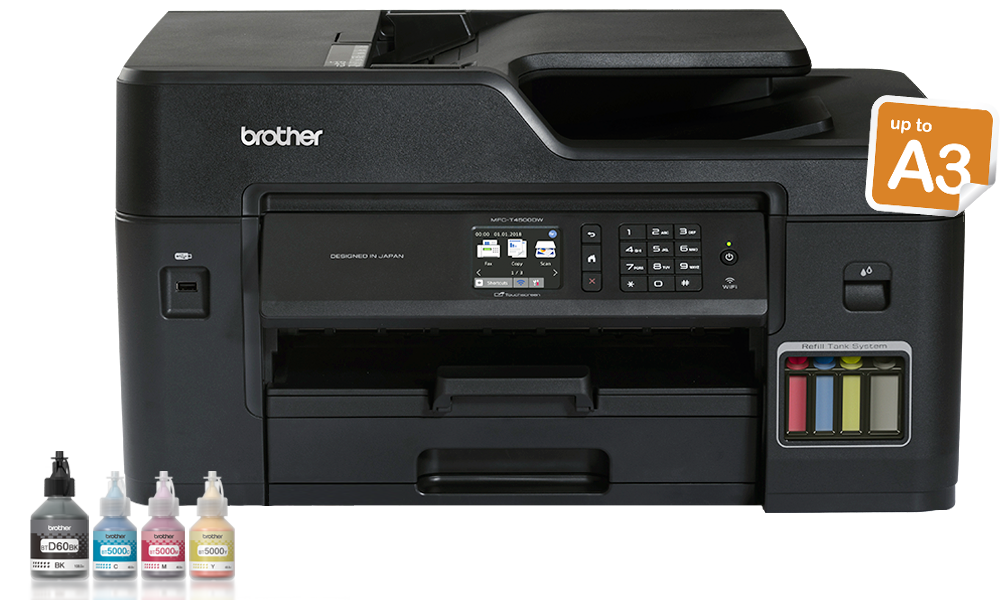 Brother MFCT4500DW Ink Tank Printer A3 Refill Ink Tank MultiFunction